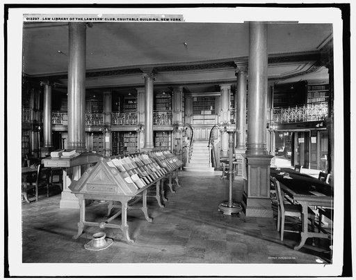 Law library of the Lawyers' Club, Equitable Building, New York