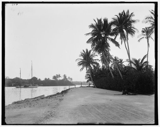 Miami River, sunset