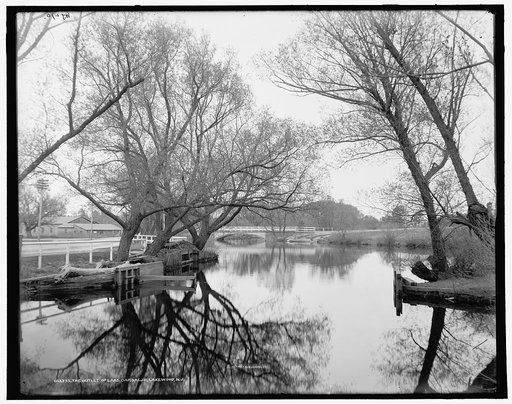 The outlet of Lake Carsaljo [sic], Lakewood, N.J.