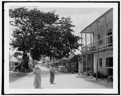 Street in Grant's Town, Nassau, Bahama Islands