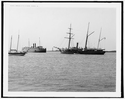 Arrival of S.S. Miami, Nassau, W.I.