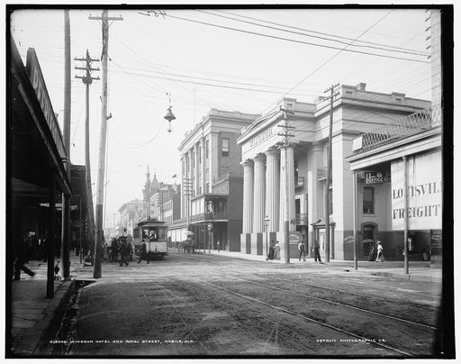 Windsor Hotel and Royal Street, Mobile, Ala.