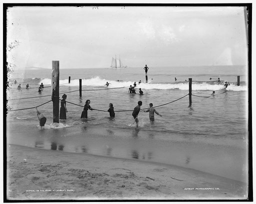 In the surf at Asbury Park