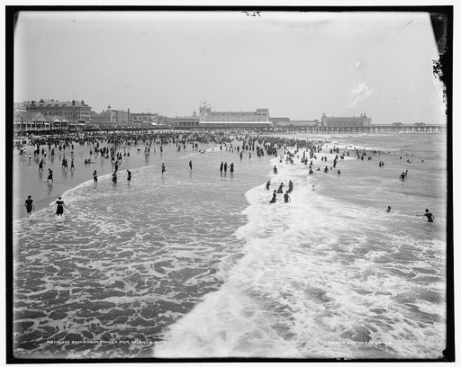 The Beach from Young's Pier, Atlantic City