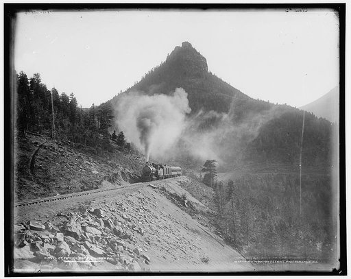 St. Peter's dome, Colorado, C.S. & C.C. [i.e. Colorado Springs & Cripple Creek] Short Line
