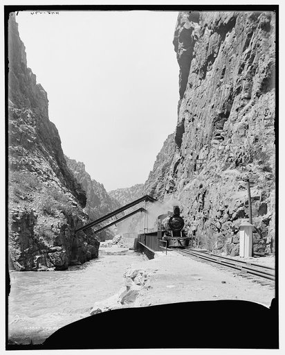 In the Royal Gorge, Rio Grande Southern Railway