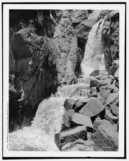 Rainbow Falls in the Ute Pass, Manitou, Colo.