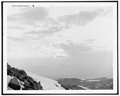 Sunset from Pike's Peak, Col.