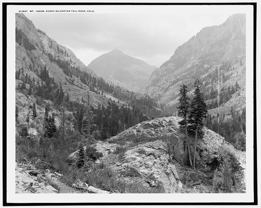 Mt. Abram[s], Ouray-Silverton toll road, Colo.