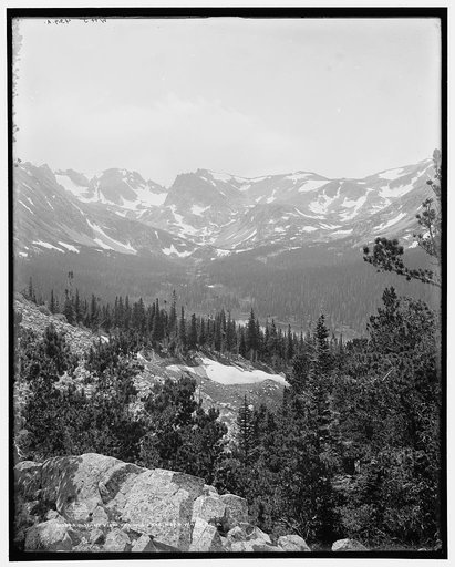 Distant view of Long Lake near Ward, Colo.