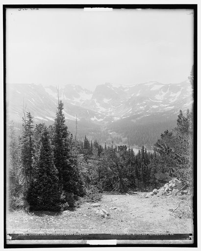 Distant view of Long Lake near Ward, Colo.
