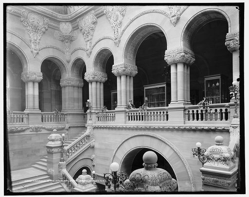 Corridor of the staircase, State Capitol, Albany, N.Y.