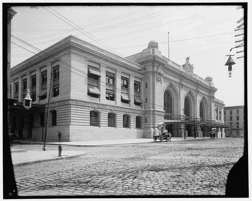 N.Y.C. & H.R.R.R. [New York Central & Hudson River Railroad] Station, Albany, N.Y.