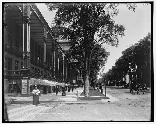 In front of the Grand Union Hotel, Saratoga, N.Y.
