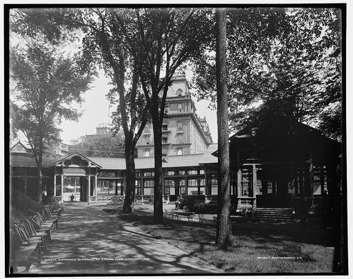 Entrance to Congress Springs Park, Saratoga, N.Y.
