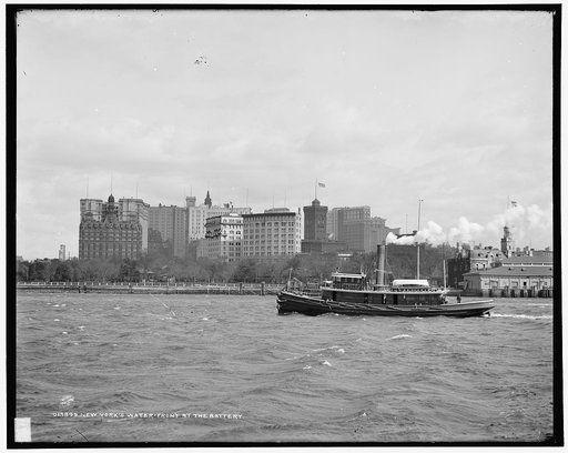 New York's water-front at the Battery