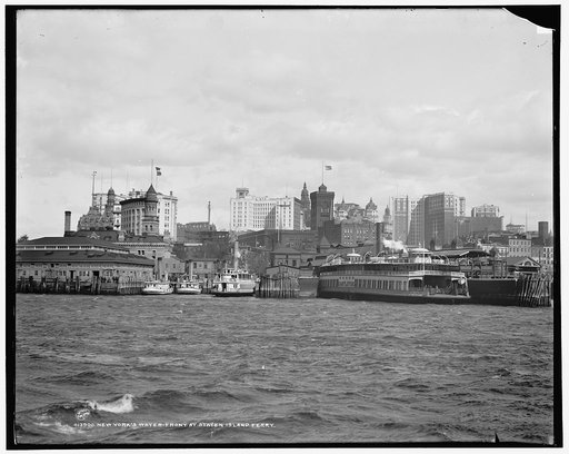 New York's water-front at Staten Island ferry