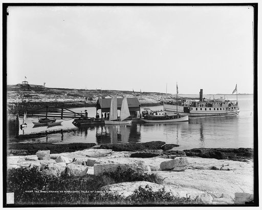The Boat landing at Appledore, Isles of Shoals, N.H. [i.e. Maine