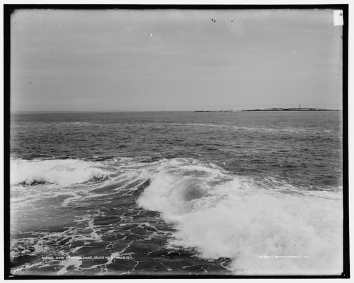 Surf at Appledore, Isles of Shoals, N.H. [i.e. Maine