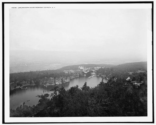 Lake Mohonk [Mountain] House from Sky Top path, N.Y.