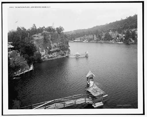 The Bathing place, Lake Mohonk [Mountain] House, N.Y.