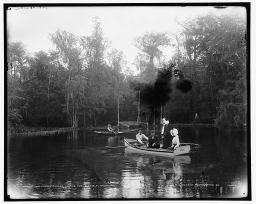 The ladies' parlor on the Ocklawaha [sic], Florida