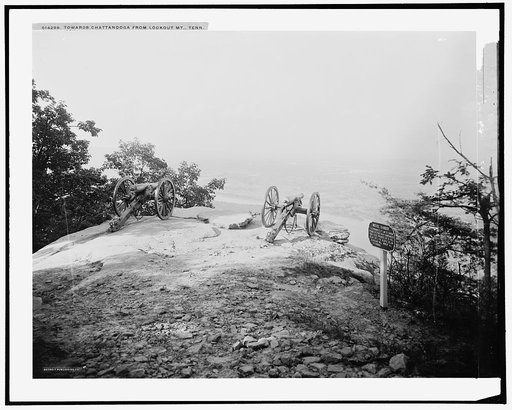 Towards Chattanooga from Lookout Mt., Tenn.