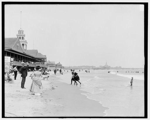Bathing beach, Narragansett Pier, R.I.