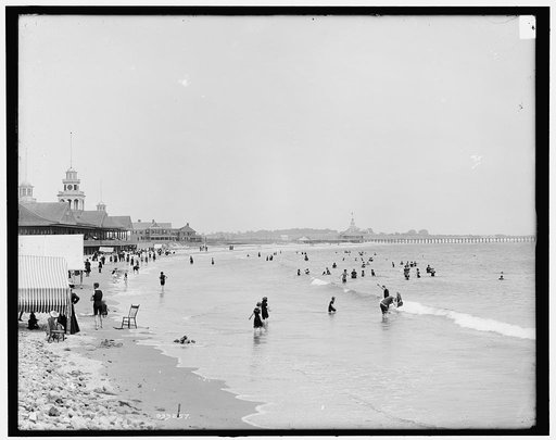 Bathing beach, Narragansett Pier, R.I.