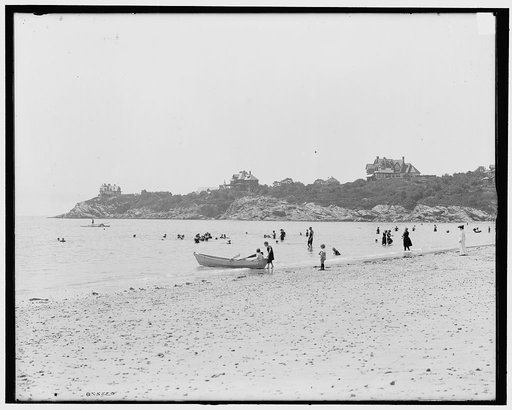 The Bathing beach, Magnolia, Mass.