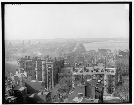 Back Bay from State House dome, Boston, Mass.