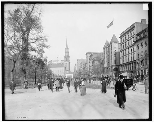 Tremont Street, mall, Boston, Mass.