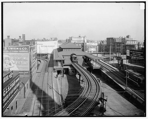 Dudley Street Station, elevated ry., Boston, Mass.
