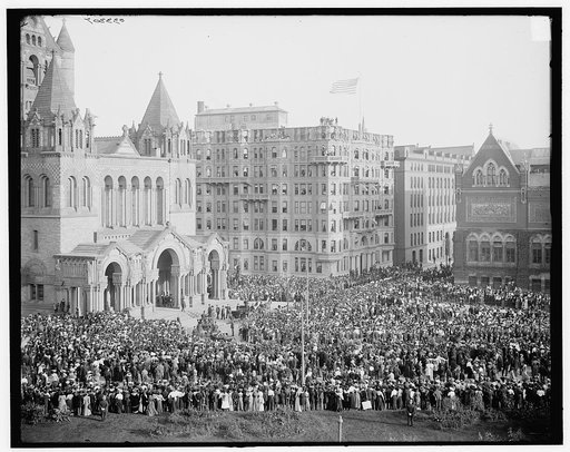 Officials entering Trinity Church (Copley Square), Boston, Mass.