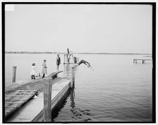 Bathing at Manhanset House, Shelter Island, N.Y.