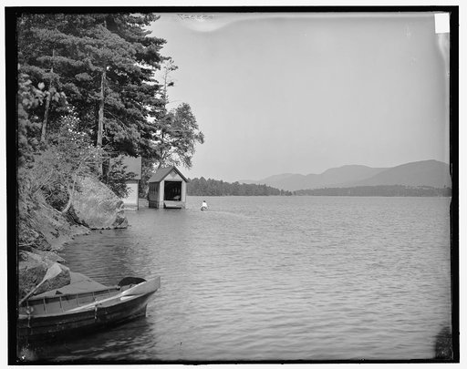 North from Huddle Bay, Lake George, N.Y.