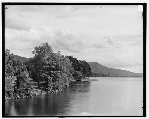 Green Island, along the shore, Lake George, N.Y.