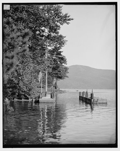 A Boat landing, Lake George, N.Y.