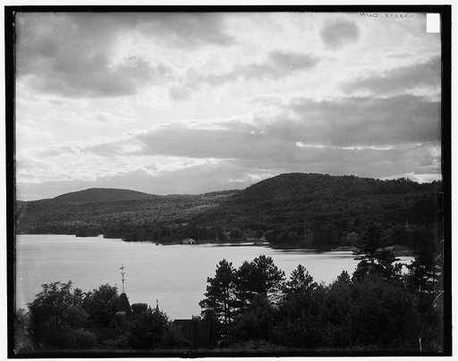 Green Island, sunset from the Sagamore, Lake George, N.Y.