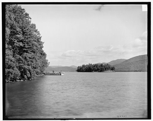 Northwest Bay from Green Island, Lake George, N.Y.