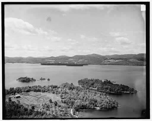 Southwest from Shelving Rock, Lake George, N.Y.