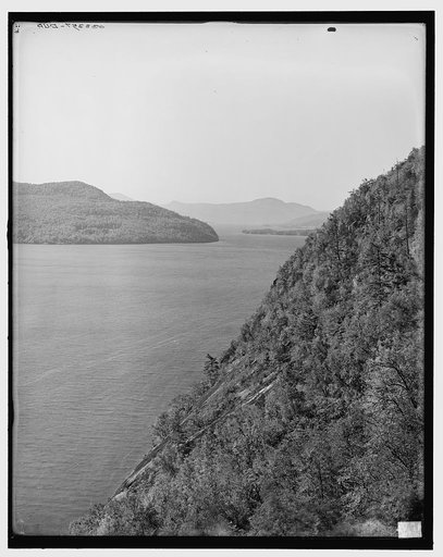 View from path to Rogers' Rock Heights, Lake George, N.Y.