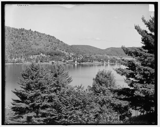 Hearts Bay from Rogers' Rock Hotel, Lake George, N.Y.