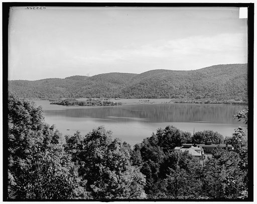 The Lake from upper cottage, Rogers' Rock, Lake George, N.Y.