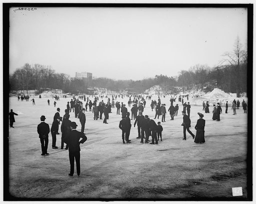 Skating in Central Park, New York, N.Y.