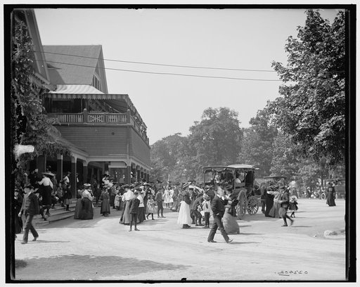 Crowd, Belle Isle Park casino, Detroit, Michigan