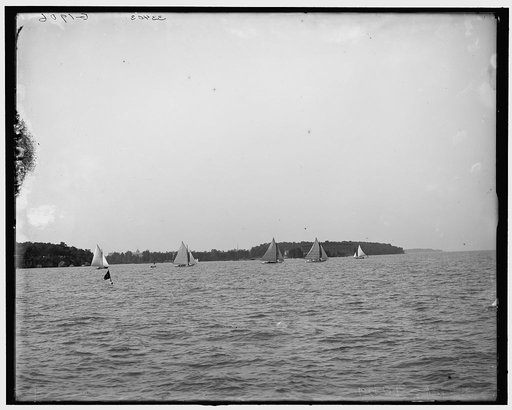 Start of 18-footers, Inter-Lake Yachting Association meet, Put-in-Bay