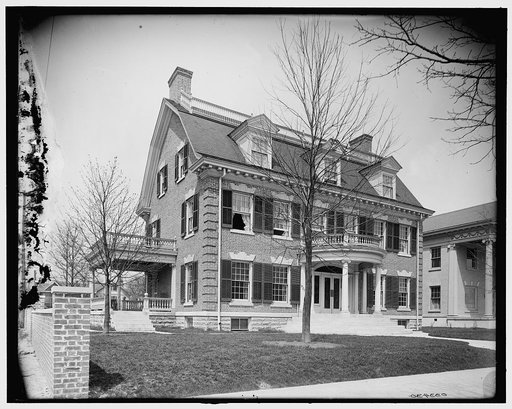 North Delaware Street, facsimile of John Hancock House, Indianapolis, Ind.