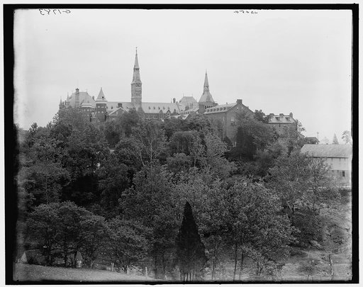 Georgetown University from observatory, Washington, D.C.