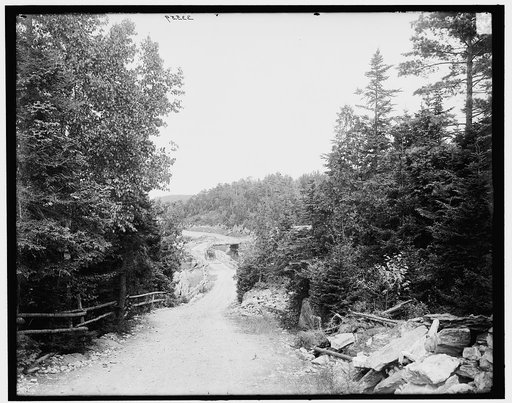 Approach to Orr's Island bridge, Orr's Island, Me.